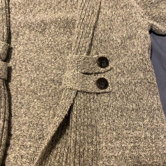 AB Studio Heather Gray Knit Cardigan - Picture 5 of 6